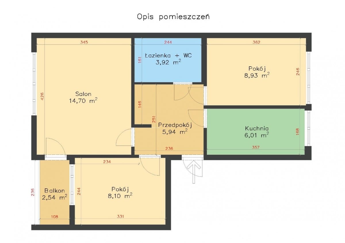 Mieszkanie 3 pokojowe na Sprzedaż