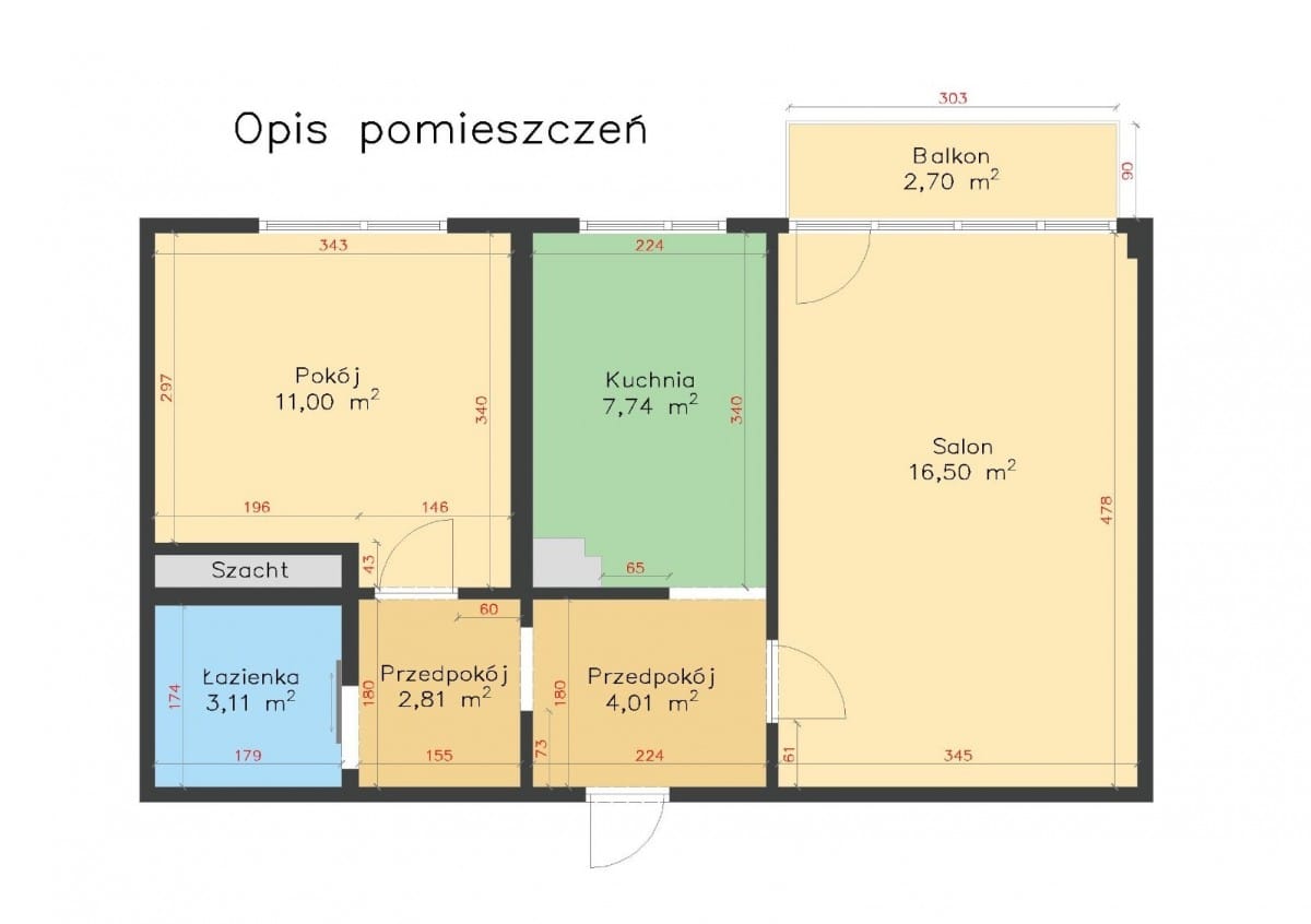 Mieszkanie 2 pokojowe na Sprzedaż