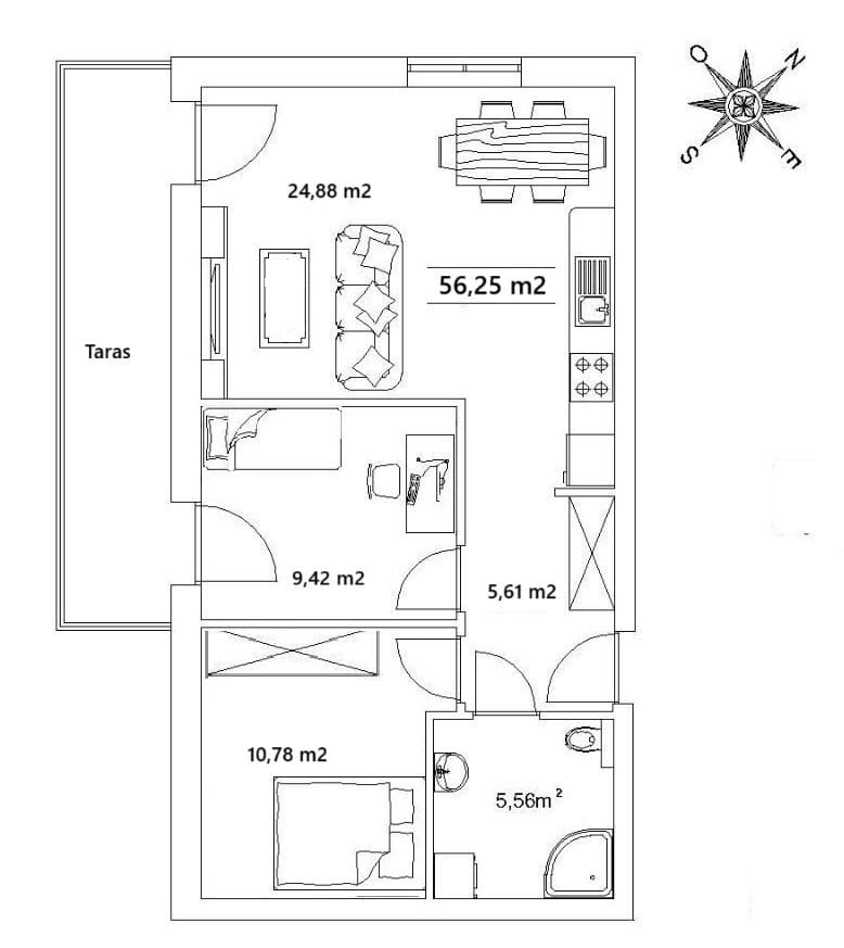 Mieszkanie 3 pokojowe na Sprzedaż