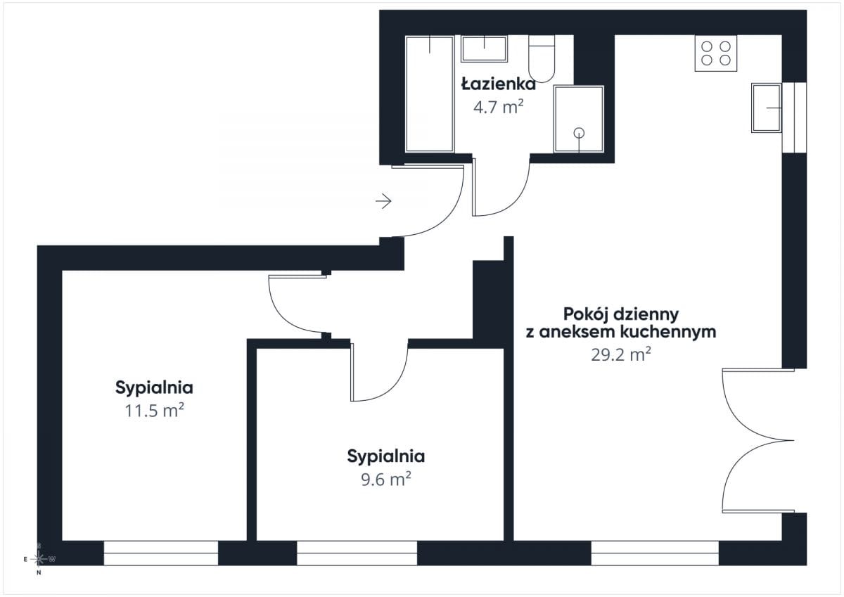 Mieszkanie 3 pokojowe na Sprzedaż