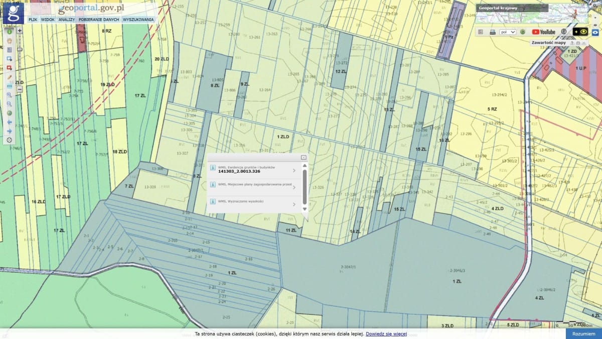 Działka  pokojowe na Sprzedaż