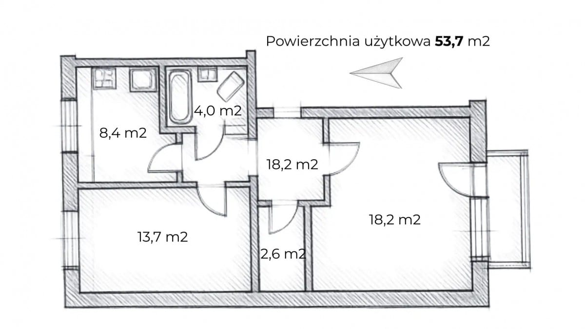 Mieszkanie 2 pokojowe na Wynajem