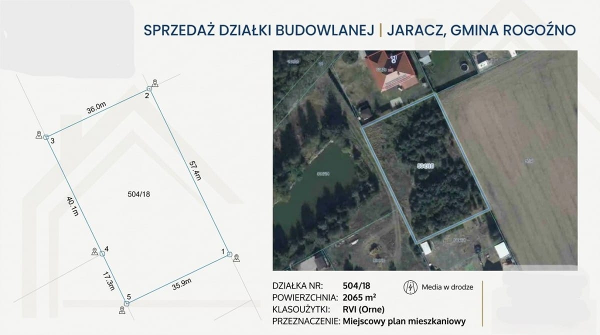 Działka  pokojowe na Sprzedaż