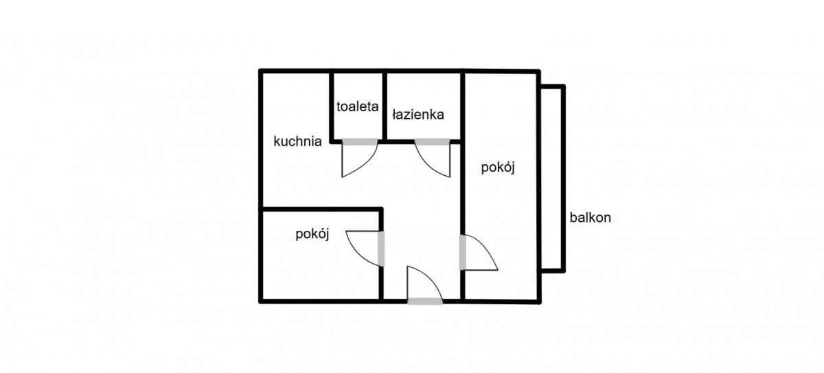 Mieszkanie 2 pokojowe na Sprzedaż