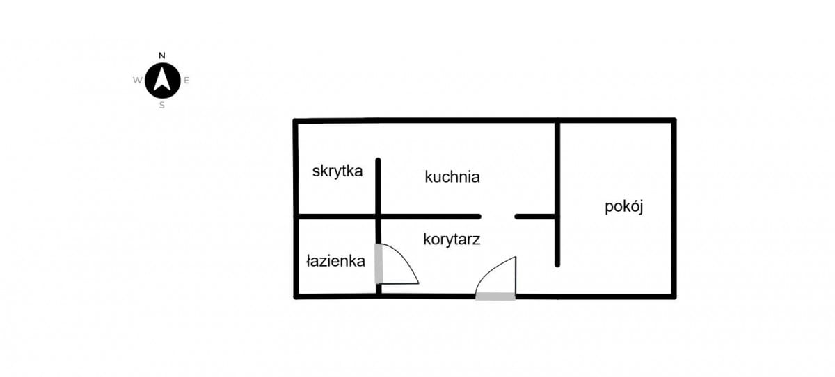 Mieszkanie 1 pokojowe na Sprzedaż