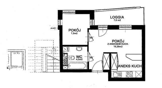 Mieszkanie 2 pokojowe na Sprzedaż