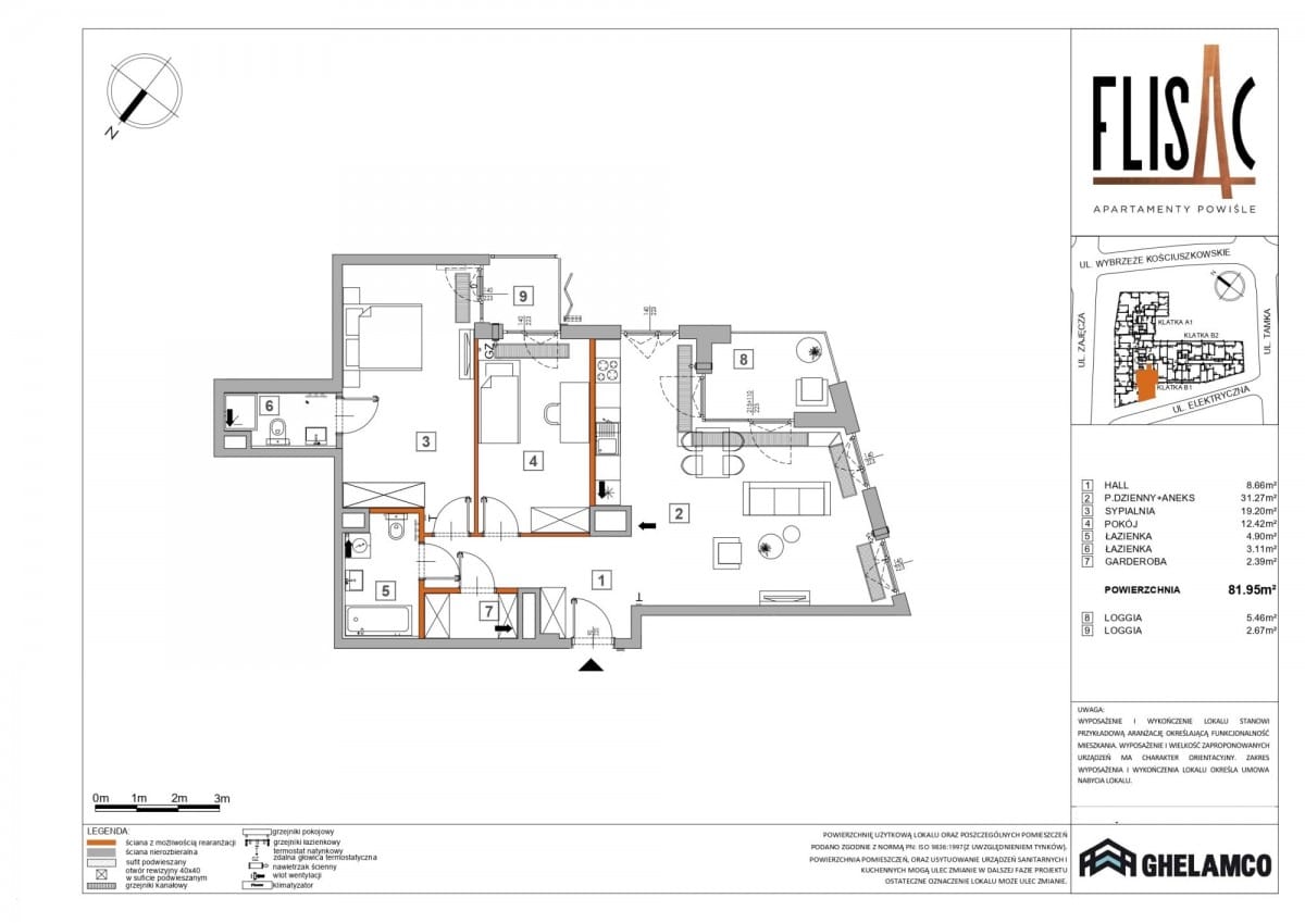 Mieszkanie 3 pokojowe na Sprzedaż