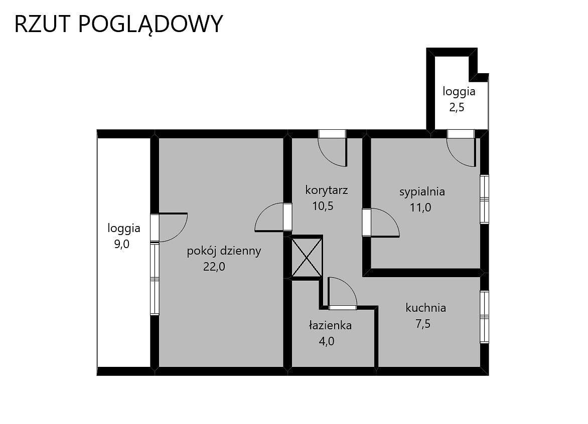 Mieszkanie 2 pokojowe na Sprzedaż