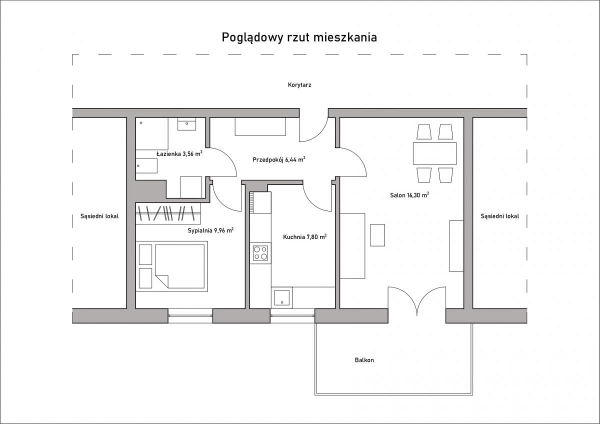 Mieszkanie 2 pokojowe na Wynajem