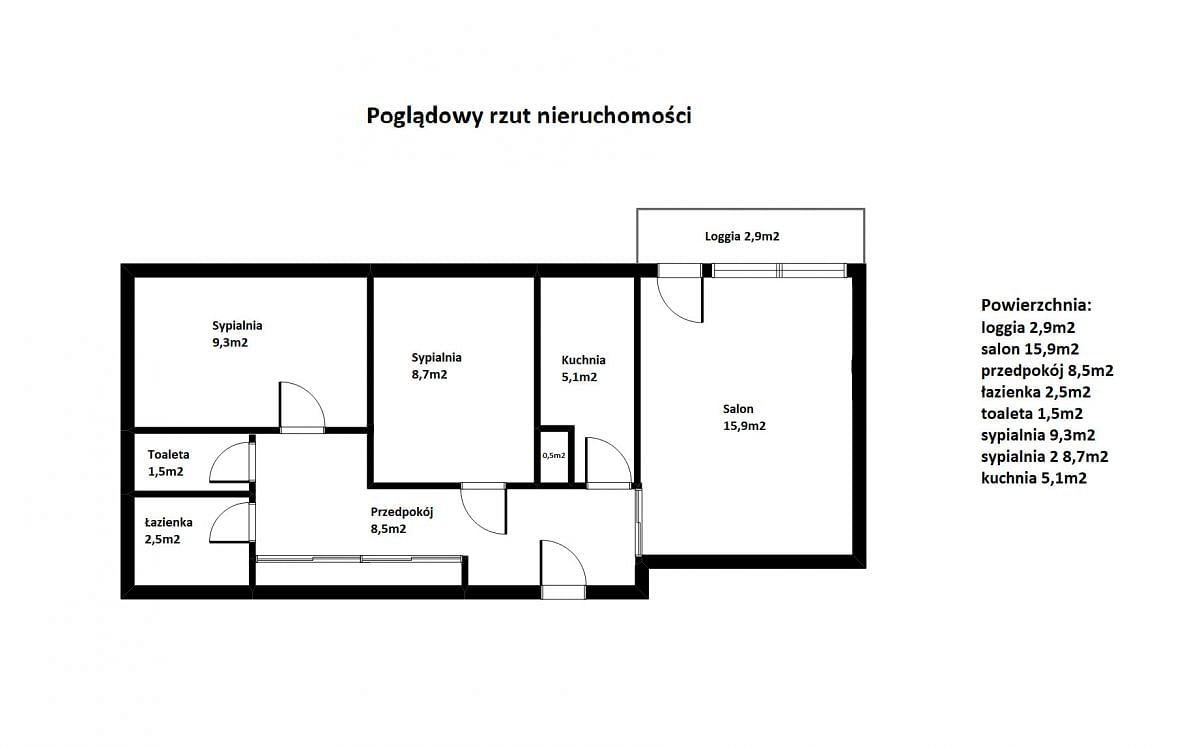 Mieszkanie 3 pokojowe na Sprzedaż