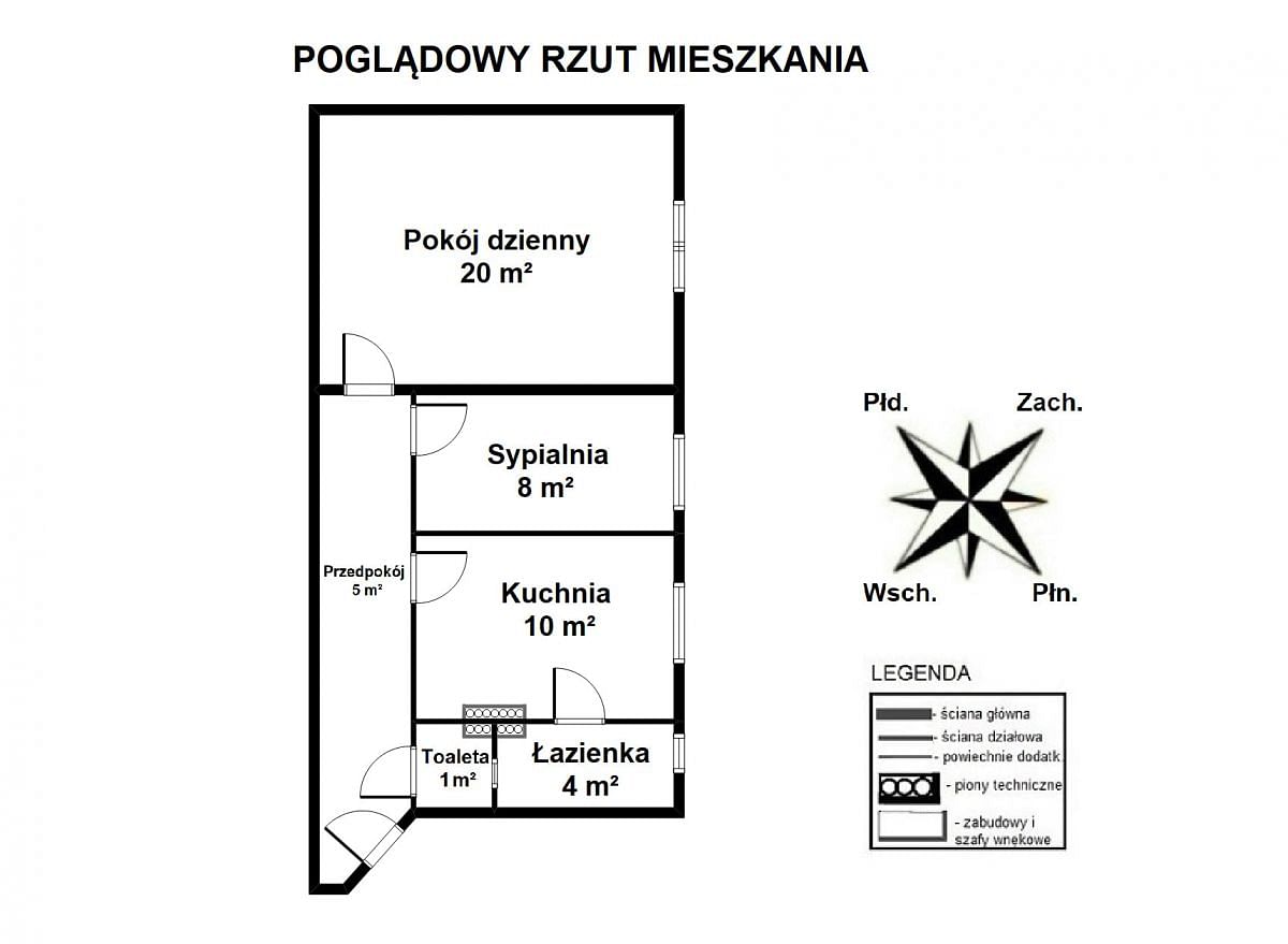 Mieszkanie 2 pokojowe na Sprzedaż