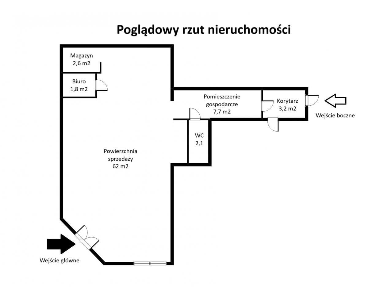 Lokal użytkowy  pokojowe na Wynajem