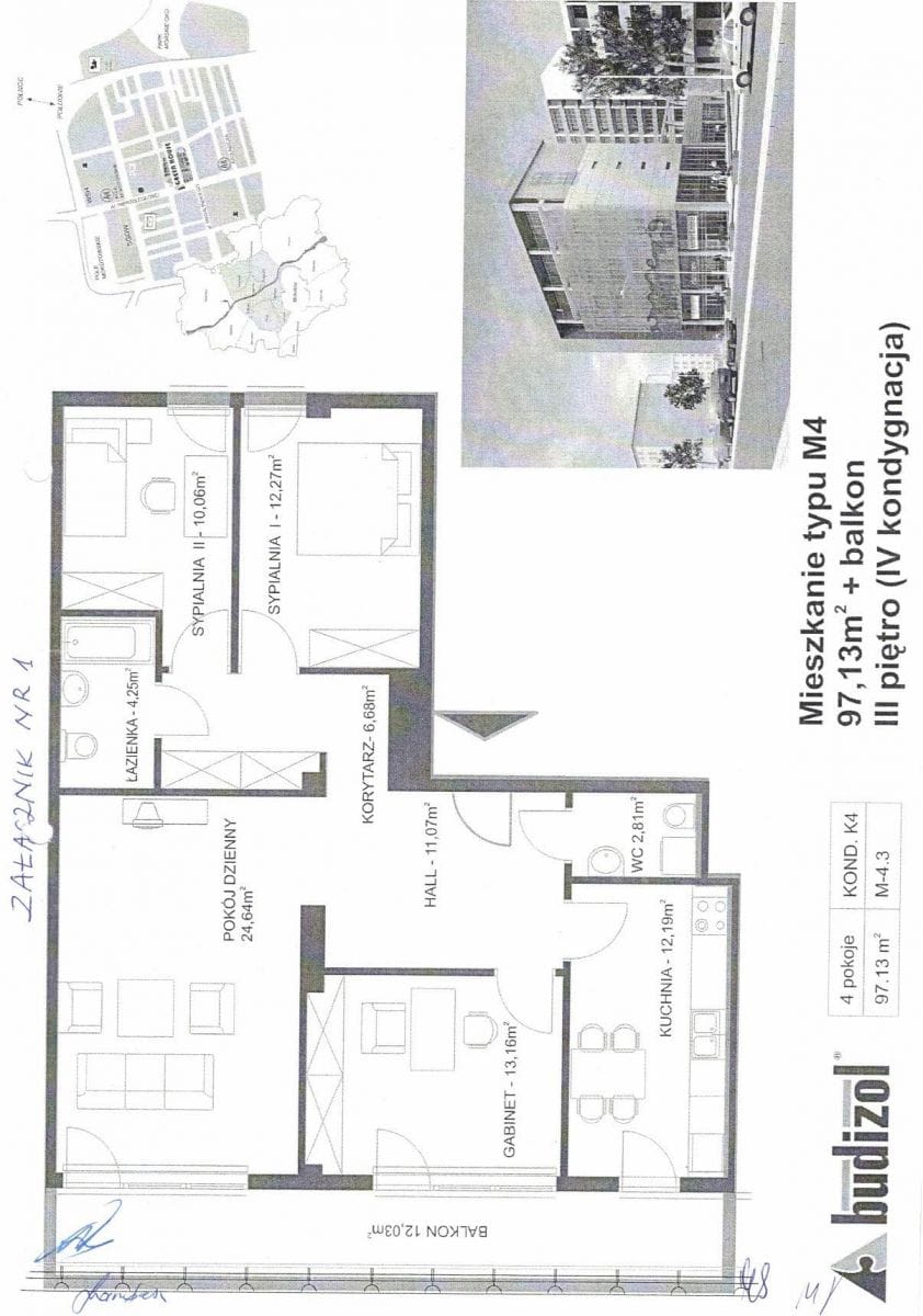 Mieszkanie 4 pokojowe na Sprzedaż