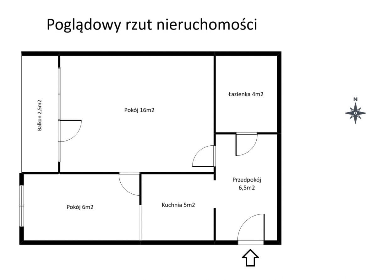 Mieszkanie 2 pokojowe na Sprzedaż