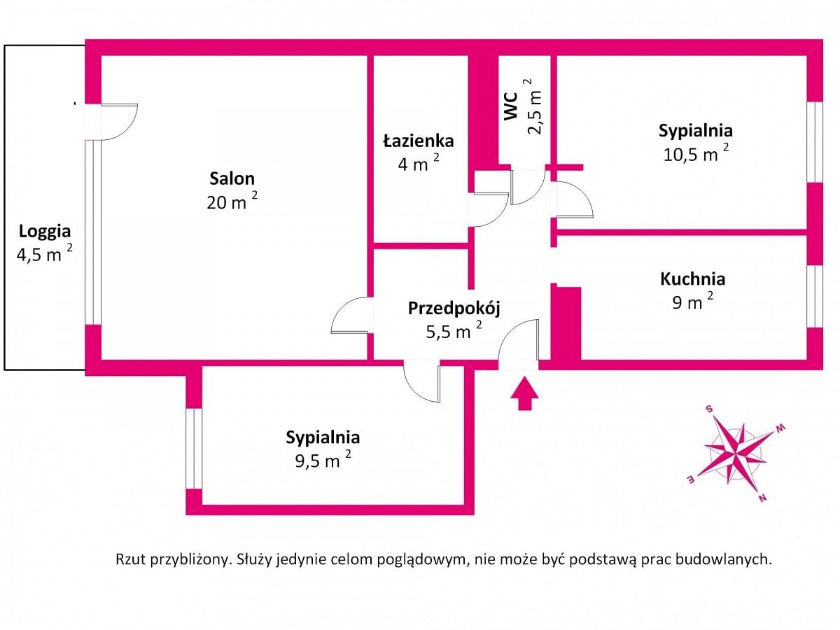 Mieszkanie 3 pokojowe na Sprzedaż