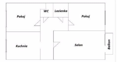 Mieszkanie 3 pokojowe na Sprzedaż