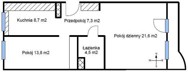 Mieszkanie 2 pokojowe na Sprzedaż
