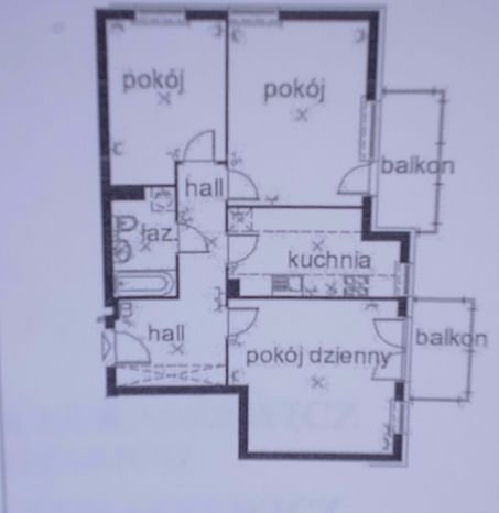 Mieszkanie 3 pokojowe na Sprzedaż