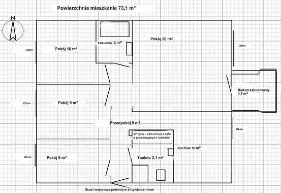 Mieszkanie 4 pokojowe na Sprzedaż