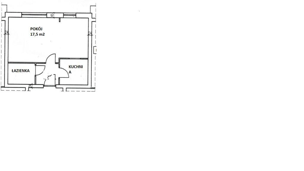 Mieszkanie 1 pokojowe na Sprzedaż