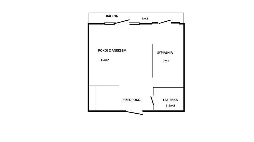 Mieszkanie 2 pokojowe na Wynajem