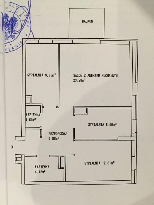 Mieszkanie 3 pokojowe na Sprzedaż