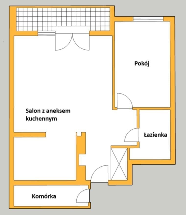 Mieszkanie 2 pokojowe na Sprzedaż