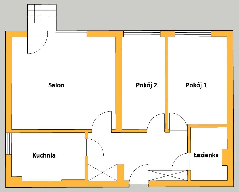 Mieszkanie 3 pokojowe na Sprzedaż