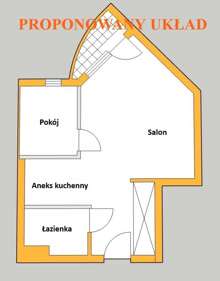 Mieszkanie 1 pokojowe na Sprzedaż