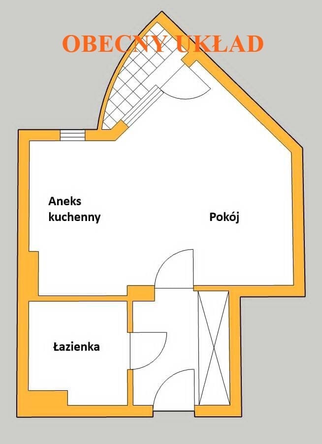 Mieszkanie 1 pokojowe na Sprzedaż