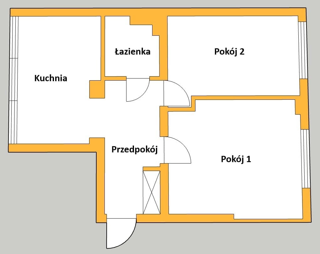 Mieszkanie 2 pokojowe na Sprzedaż