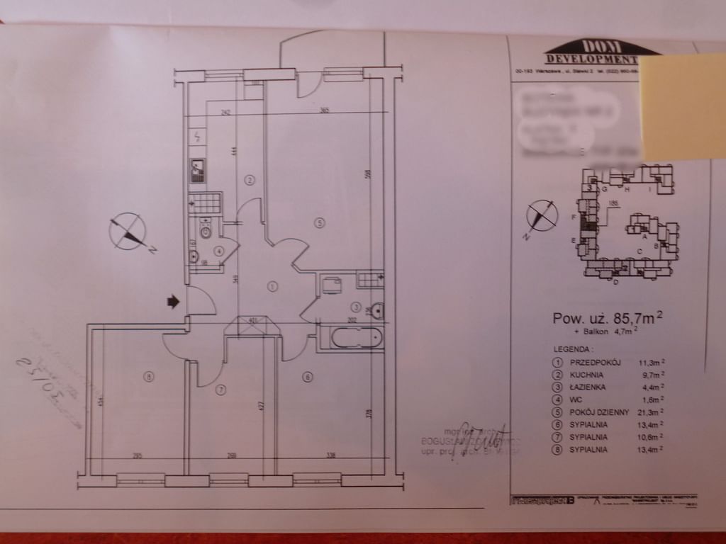 Mieszkanie 4 pokojowe na Sprzedaż