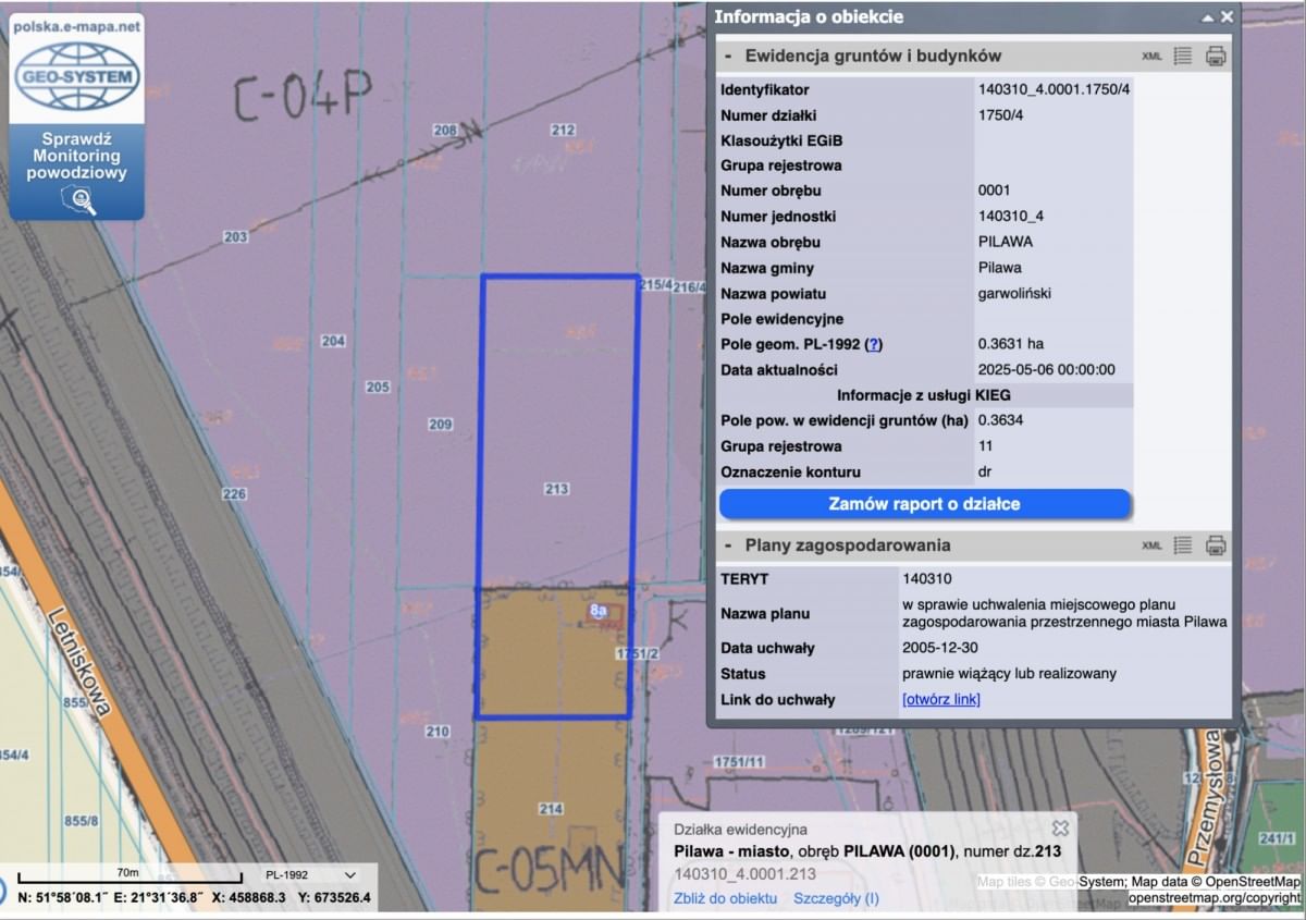 Działka  pokojowe na Sprzedaż