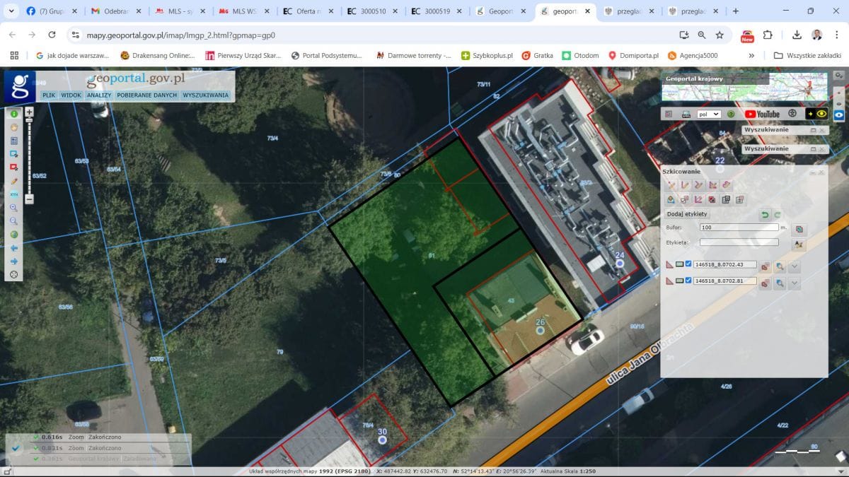 Działka  pokojowe na Sprzedaż
