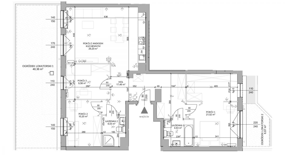 Mieszkanie 4 pokojowe na Sprzedaż