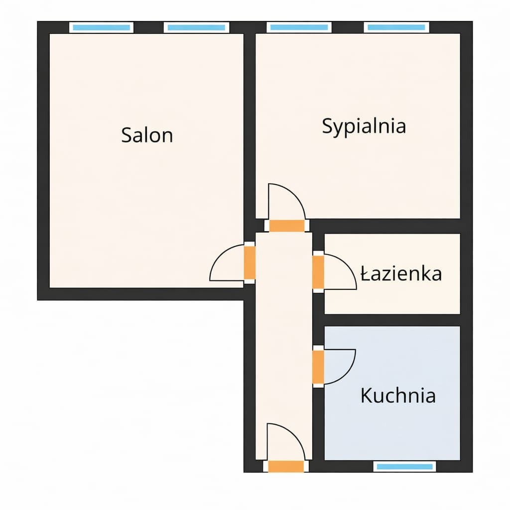 Mieszkanie 2 pokojowe na Sprzedaż