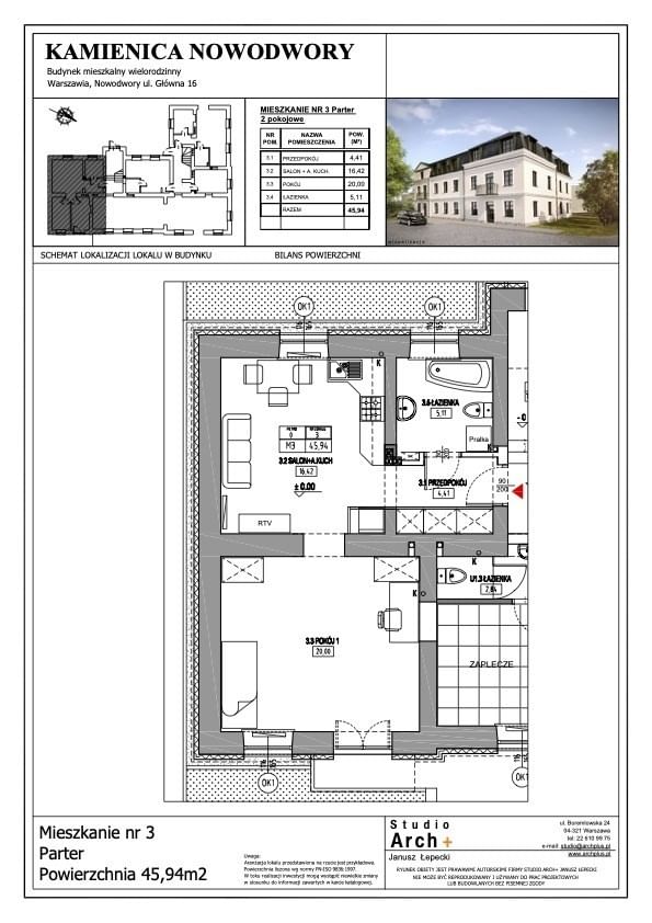 Lokal użytkowy  pokojowe na Wynajem
