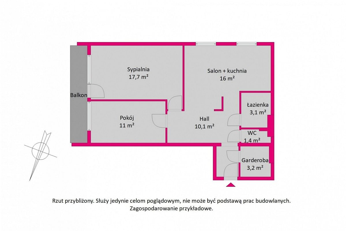 Mieszkanie 3 pokojowe na Sprzedaż