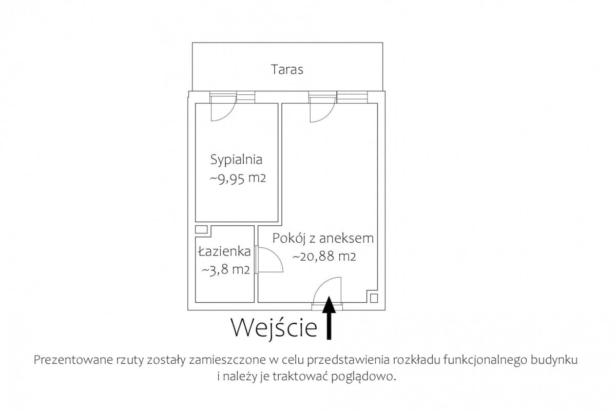 Mieszkanie 2 pokojowe na Sprzedaż