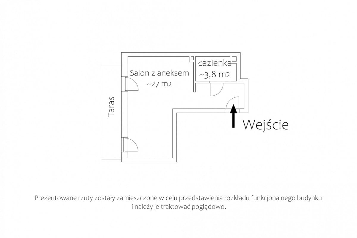 Mieszkanie 1 pokojowe na Sprzedaż