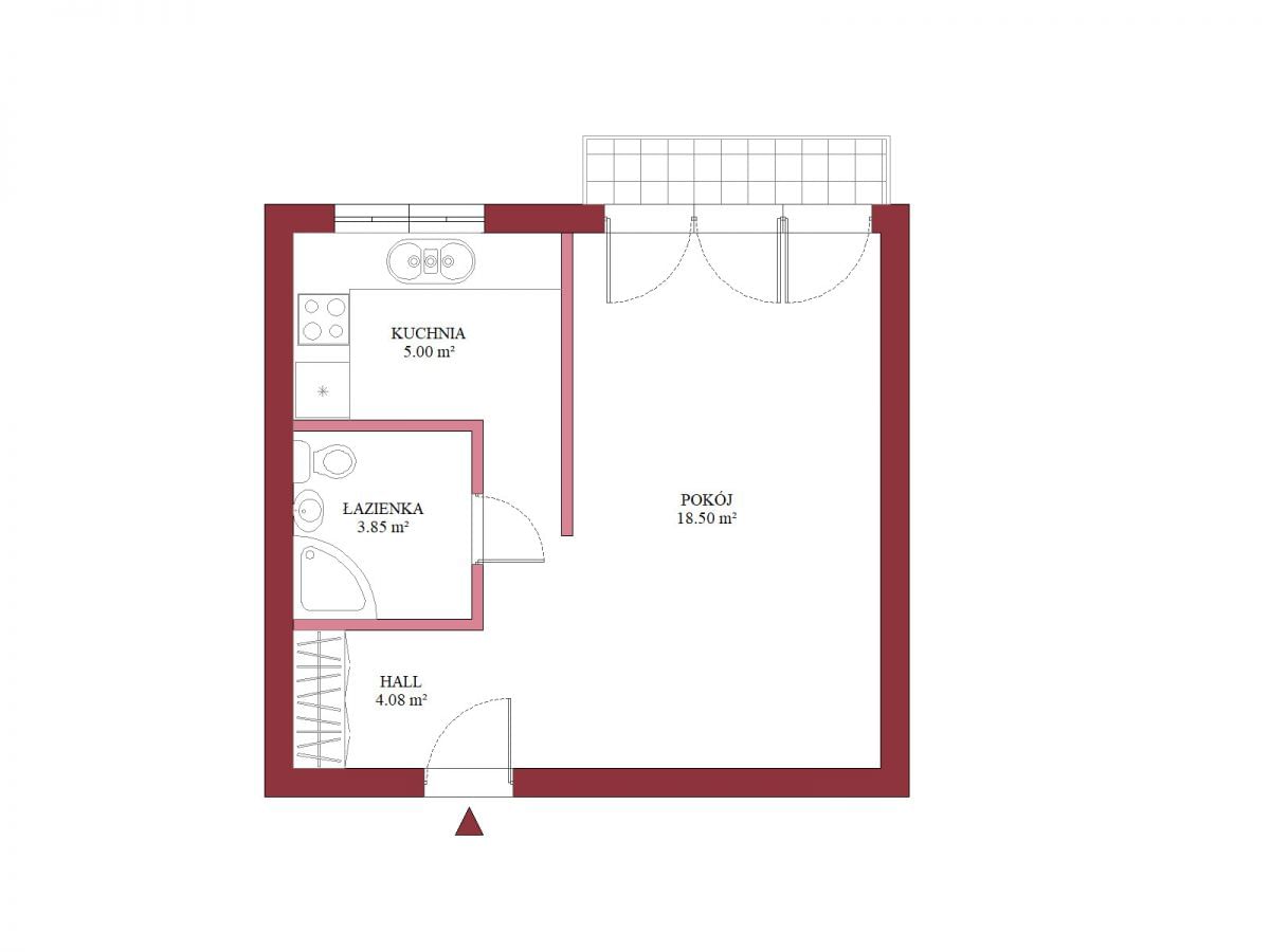 Mieszkanie 1 pokojowe na Sprzedaż