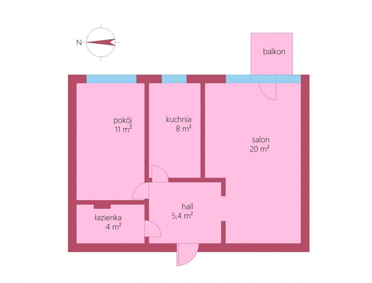 Mieszkanie 2 pokojowe na Sprzedaż