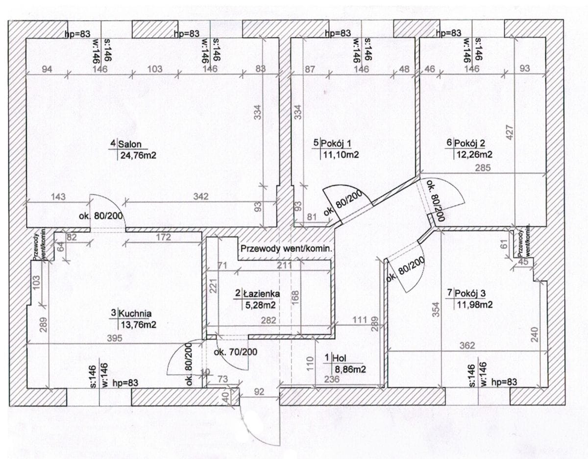Mieszkanie 4 pokojowe na Sprzedaż