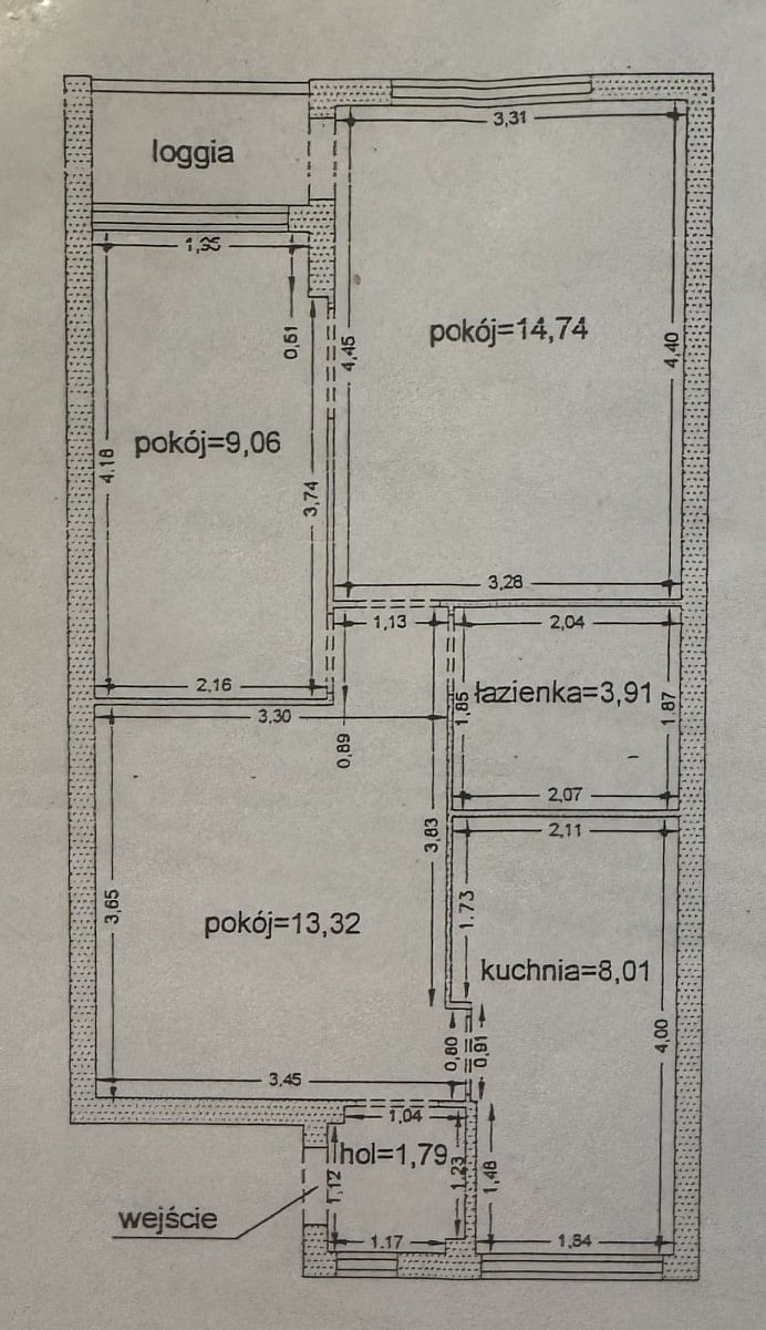 Mieszkanie 3 pokojowe na Sprzedaż