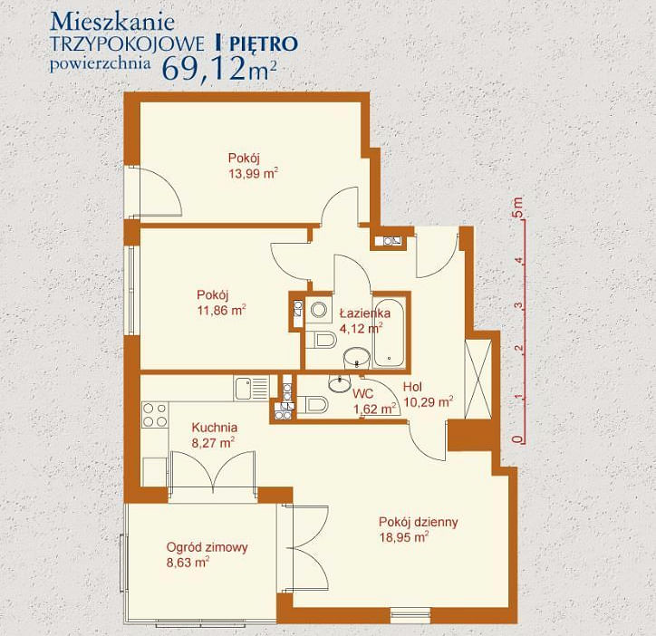 Mieszkanie 3 pokojowe na Sprzedaż