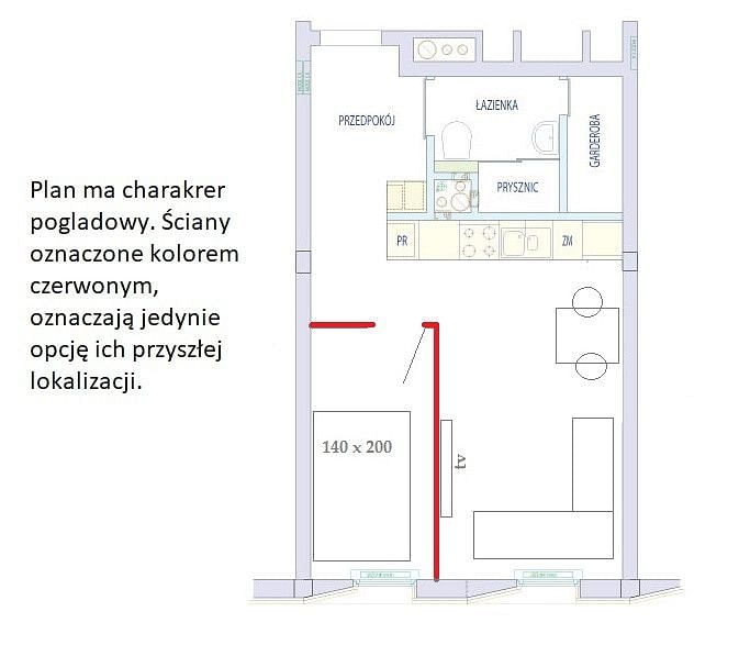 Mieszkanie 1 pokojowe na Sprzedaż