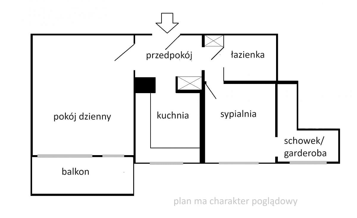 Mieszkanie 2 pokojowe na Sprzedaż