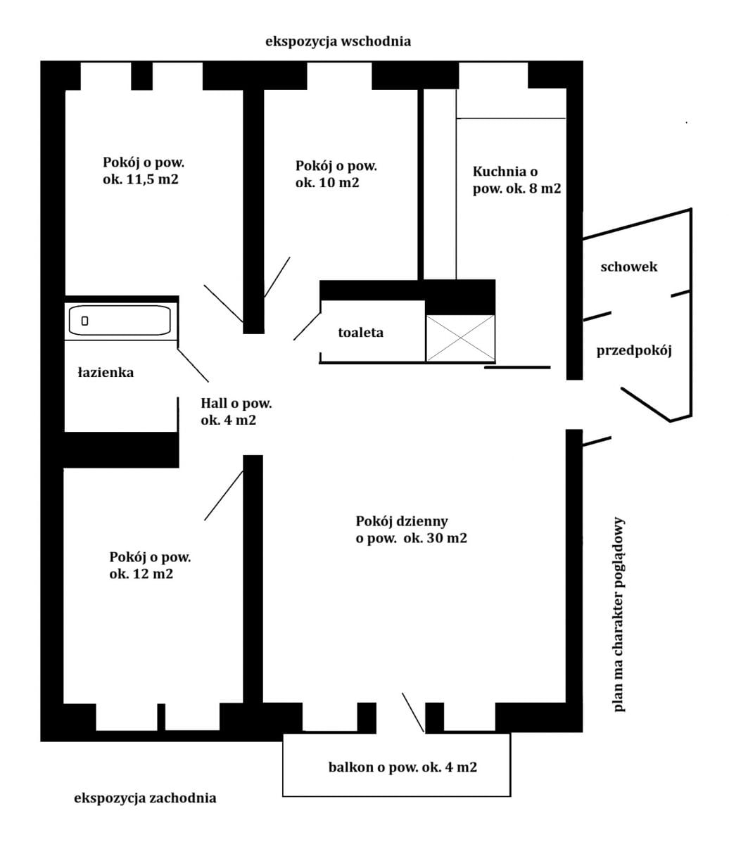 Mieszkanie 4 pokojowe na Sprzedaż