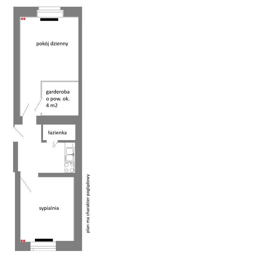 Mieszkanie 2 pokojowe na Sprzedaż
