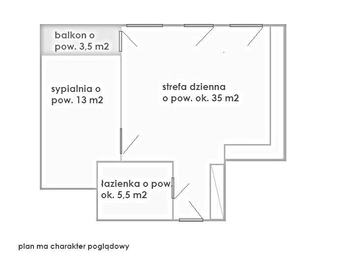 Mieszkanie 2 pokojowe na Wynajem